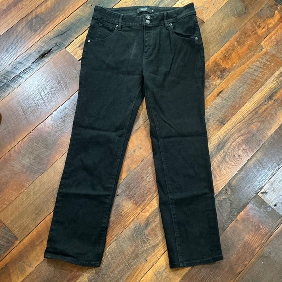 HUDSON Beth Black Baby Bootcut Jeans Women’s Size 12 - Picture 2 of 6